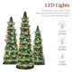 thumbnail image 3 of Juego de 3 árboles de Navidad de cerámica Best Choice Products, 3 of 7
