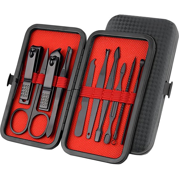 Set Manicura Moreplus 10 Piezas Acero Inoxidable Estuche