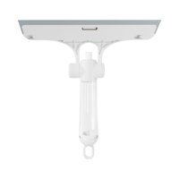 Magideal - Limpiacristales Para Limpieza De Ventanas, Herramienta De Limpieza De Parabrisas De Coche, Portátil Con Regadera, Limpiador De Puertas De Cristal Para , Blanco