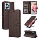 thumbnail image 1 of Premium Wallet Case for Xiaomi Redmi Note 12 4G with Card Slots & Kickstand, Flip Cover Brown, 1 of 6