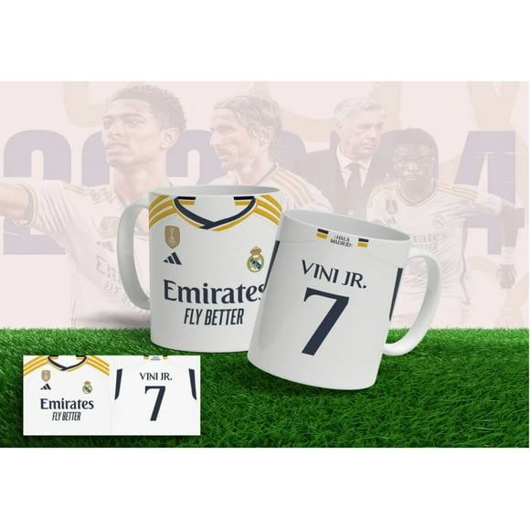 Tazón Taza Sublimada Futbol Real Madrid