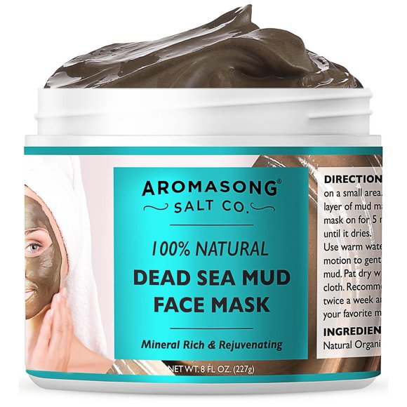 Máscara de barro Aromasong Dead Sea 100% pura para el cuidado facial y de la piel