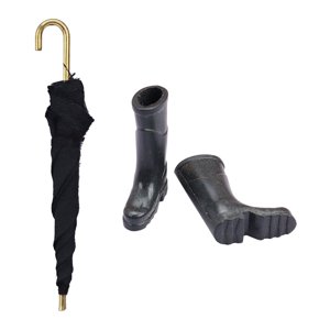 Bothyi - Paraguas Accesorios De Boda Zapatos De Lluvia 1:12 Para Niños Juguetes Cumpleaños Año Nuevo