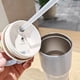 thumbnail image 2 of Vaso de viaje a prueba de fugas de 600ml con mango y paja | paja flexible | manga de silicona para durabilidad | acero inoxidable | soporte de taza y botella de agua amigable para viajes | (, 2 of 3