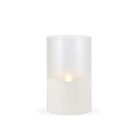 Vela Everlasting Glow, 13 cm x 20 cm, cristal esmerilado Illumaflame