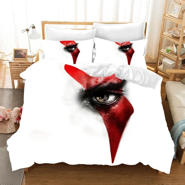 Game God of War Bedding Set Duvet Cover Bed Set Quilt Cover Pillowcase Comforter Boys Adult Bedding Set Bed Sheets