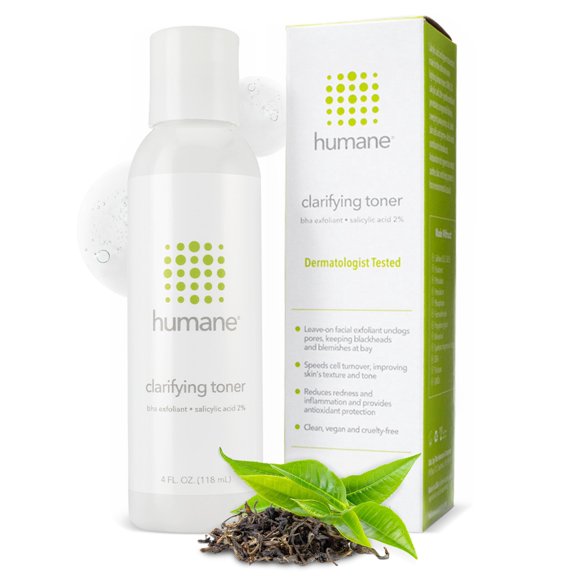 Tónico Clarifying Toner Humane 2% BHA, ácido salicílico líquido, 120 ml