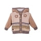 thumbnail image 1 of Chaleco Bebé Niño con Botones Forrado Tejido Jacquard Café, 1 of 3