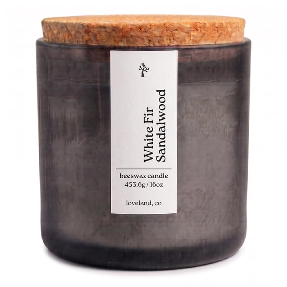 Vela ASPEN & OAK 453 g de Cera de Abeja con Aroma a Abeto Blanco y Sándalo