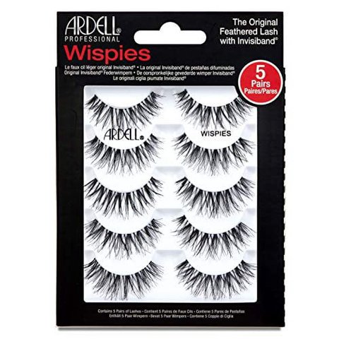 Ardell Professional - Pestañas Postizas Ardell Wispies Negras 1 Paquete 5 Pares