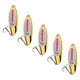 thumbnail image 5 of 5x Cucharas De Pesca Spinnerbaits Duros Verticales Cebos Para Lubinas Agua Dulce Agua Salada Oro 21g, 5 of 5