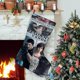 thumbnail image 1 of Resident Evil Tema: Calcetines de Navidad, fino lino blanco para colgar en escaleras y chimenea, decoración navideña para el hogar, regalo de Navidad. 54cm × 38cm, 1 of 5