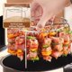 thumbnail image 3 of Juego de parrilla para freidora de aire con brochetas de acero inoxidable para kebab, 3 of 8