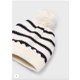 thumbnail image 2 of Conj. Gorro bufanda rayas blanco 4 Años, 2 of 4