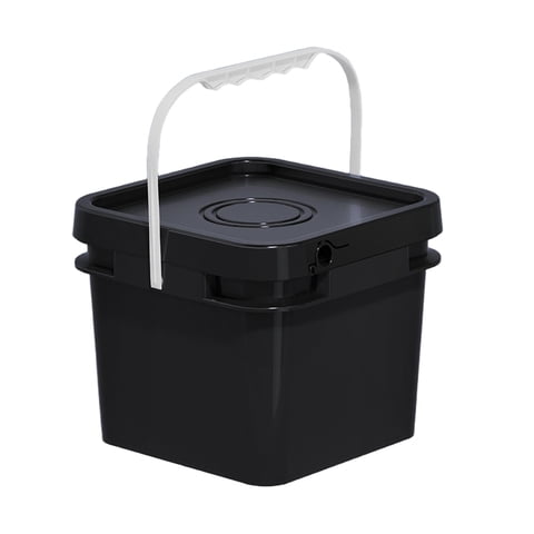 Bothyi - Cubo Cuadrado Con Asa Y Tapa Para Almacenar Alimentos, Para Comida Seca, Pintura Y Agua, 8 L