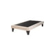 thumbnail image 2 of Base de cama europea 1.5 plaza 105x190 con Respaldo al piso Felpa Beige, 2 of 3