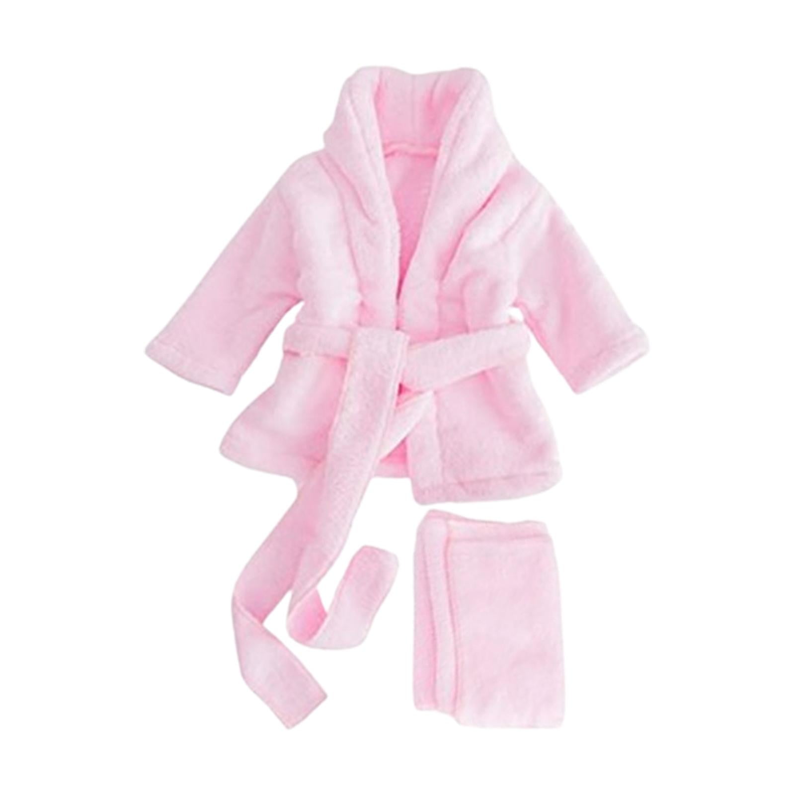 Magideal - Cómodos Accesorios De Fotografía Para Recién Nacidos, Trajes De Albornoz, Accesorios De Fotografía Para , Conjunto De Traje De Toalla De Baño , Rosado