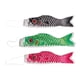 thumbnail image 5 of 3 Piezas Manga De Viento Japonesa Carpa Bandera Koi Nobori Pez Vela Rosa Verde Negro 100 Cm, 5 of 5
