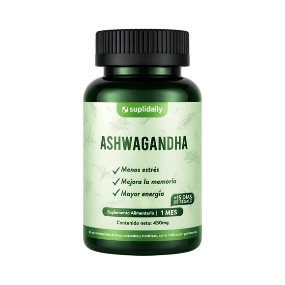 Ashwagandha Premium 450 Mg 90 Cápsulas Suplidaily