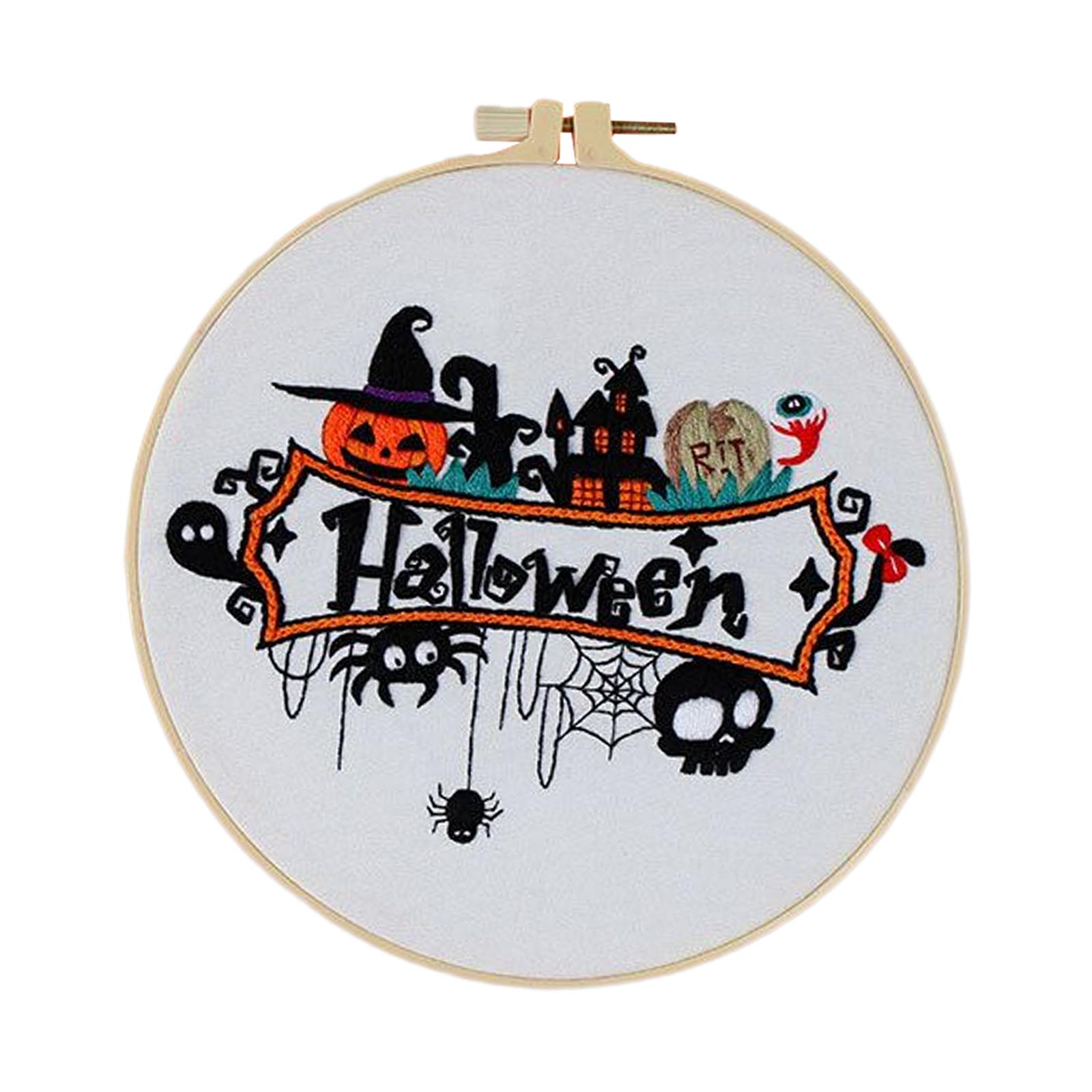 Bothyi - Kit De Inicio De Bordado Diy Estilo Halloween Accesorio Paso A Paso Exquisito F
