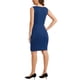 thumbnail image 3 of INSPIRE CHIC Vestido de Tubo sin Mangas para Mujer Cuello de Barco Vestido para el Trabajo Azul Oscuro S, 3 of 6