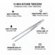 thumbnail image 4 of Pinzas de Cocina Afwqm 30 cm Acero Inoxidable, 4 of 6