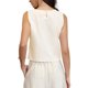 thumbnail image 3 of CURVY GLAM Top de Lino sin Mangas para Mujer con Cuello Redondo y Dobladillo Festoneado para el Verano XL Beige, 3 of 6