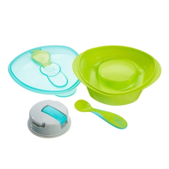 Utensilio para alimentación Bowl con succión Verde