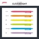 thumbnail image 2 of Resaltador Retráctil Zebra Pen Click Bright 6 Colores WKS30-6C, 2 of 6