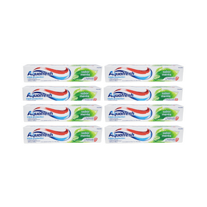 Pack 8 Pasta Dental Aquafresh Sabor Menta 158G