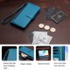 thumbnail image 4 of Funda Tipo Billetera para samsung galaxy A07 4G/5G con Soporte y Bolsillo con Cierre Azul, 4 of 6