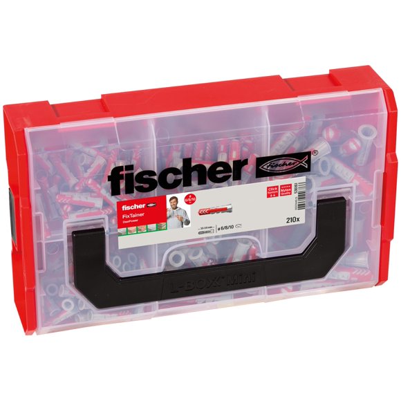 Anclajes para pared fischer FIXtainer 210 piezas universal