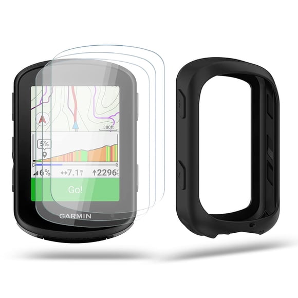 Protector de pantalla y funda de silicona para Garmin Edge 840/540