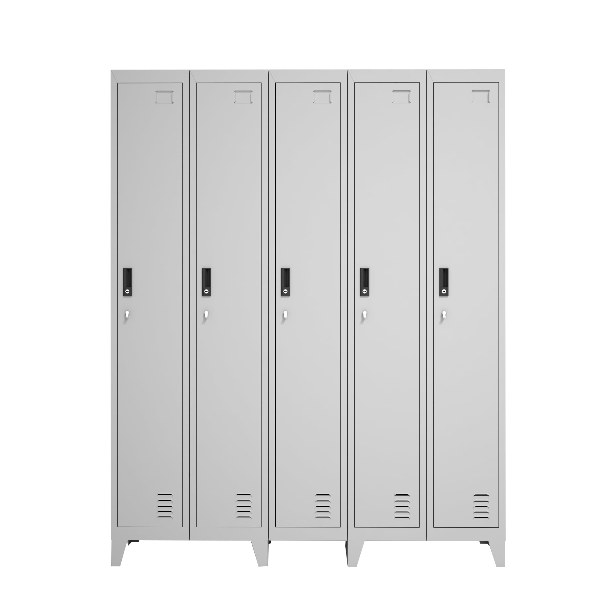 Recilock - Lockers Metálicos: 5 Cuerpos Y 5 Puertas