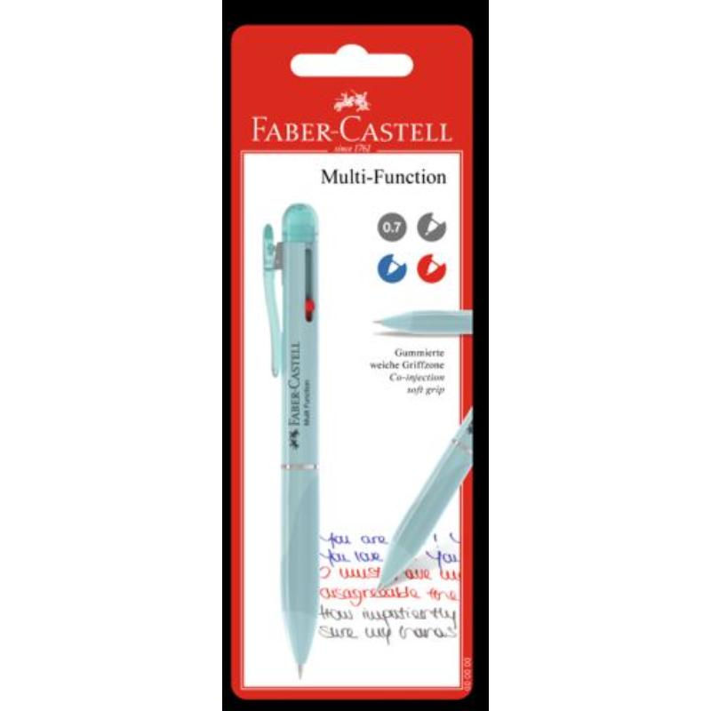 Portamina 0,7+lapiz Multifunción Azul/rojo Faber-Castell