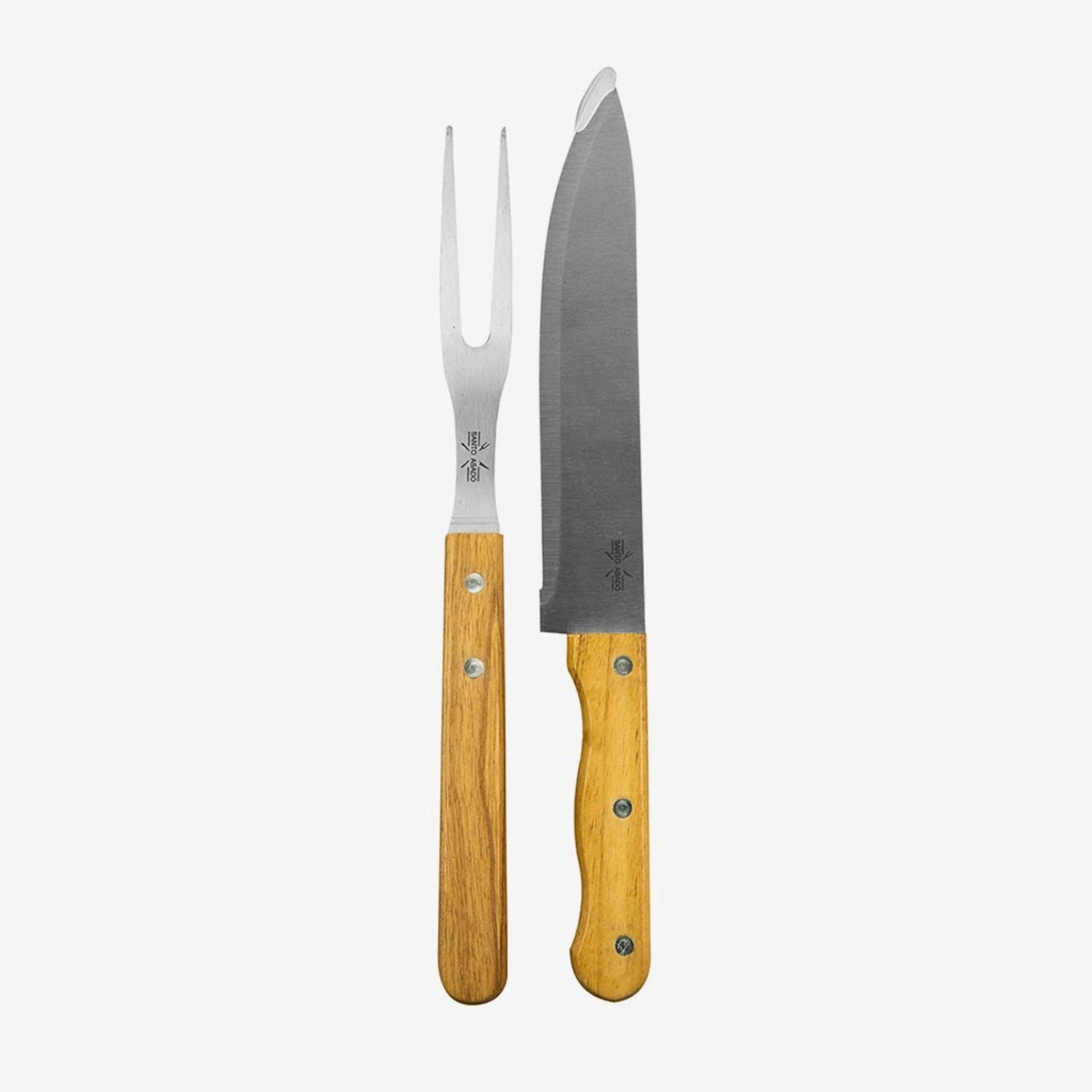 Decoexpress - Set 2 Pzs Cuchillo Y Tenedor Asado Lyn