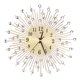 thumbnail image 2 of mudo silencioso sunburst decorativos redondos metal aluminio esfera reloj de pared oro, 2 of 3