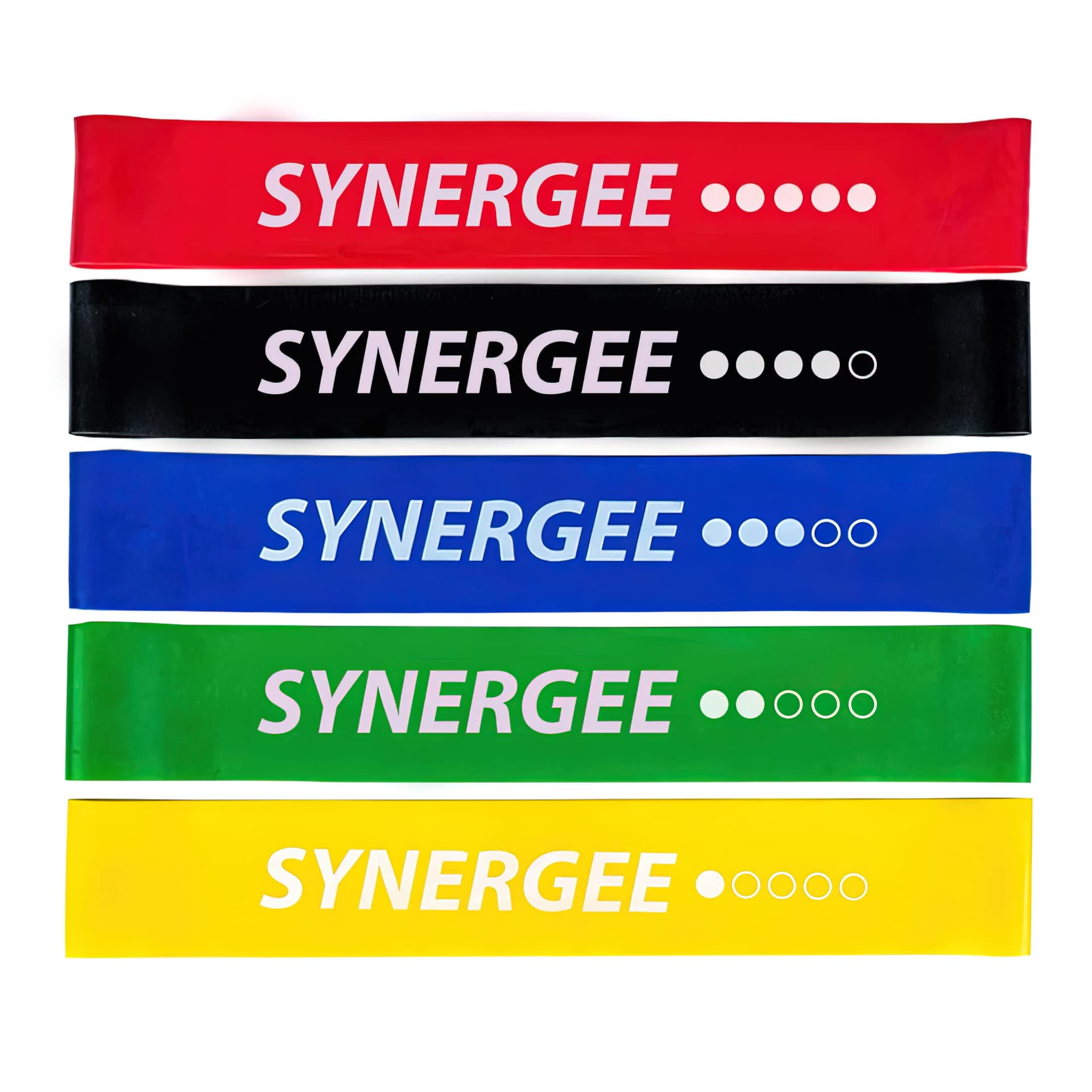Set De Mini Bandas De Resistencia Synergee De 5 Bandas Circulares