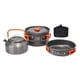 thumbnail image 5 of Juego de cocina para acampar de 3 piezas, olla, sartén, hervidor antiadherente, utensilios de cocina portátiles para acampar, kit de cocina para sende Naranja, 5 of 5