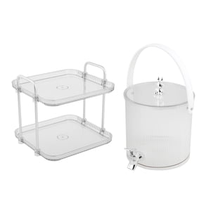 Magideal - Dispensador De Bebidas Para Refrigerador, Jarra De Agua Fría, Hervidor Portátil, Botella De Agua, Jarra De Café Frío Para Mesa De Té De Frutas, Fiesta 5L