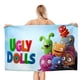 thumbnail image 1 of Uglydolls Toalla de playa de secado rápido con diseño temático, regalo para mujeres y niñas, ideal para cumpleaños, fans, amantes de la música, uso en la playa o al aire libre, 78 × 150 cm, 1 of 6