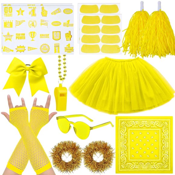 Accesorios Spirit para Animar, 21 Piezas, Amarillo, Tutu y Pompones
