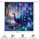 thumbnail image 2 of Pavo real-theme 4-Piece Shower Curtain Set with Rugs, Waterproof Bathroom Decor Set Includes Bath Mat, U-Shaped Rug, Toilet Lid Cover and Curtain with Hooks, 2 of 6