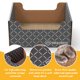 thumbnail image 3 of Caja rascadora de cartón para gatos y cama para gatos Hide & Scratch, 3 of 7