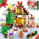 thumbnail image 1 of Juego de bloques de construcción GIVFOZAY Christmas Gingerbread House, 128 piezas, 1 of 7