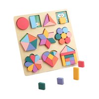 Bothyi - Rompecabezas De Madera Con Formas Para Niños, Juguetes Únicos Para Jardín De Infantes, Sensoriales, Estilo De Aprendizaje Para Niños A