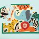 thumbnail image 3 of Puzzle 12Pcs En Estuche Animales Del Zoo Mudpuppy, 3 of 6