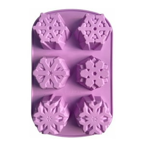 Genérico - Molde De Silicona Molde Navidad Moldes Navideños 6 Copo Nieves