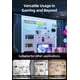 thumbnail image 5 of Organizador de pared con tablero perforado EVDBOBO Elevate Gaming Office, blanco, 5 of 6