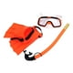thumbnail image 3 of Conjunto De Snorkel Gafas De Natación Tubo De Respiración Ajustable Para Buceo De Verano Al Aire Libre Naranja EUSize 25to30, 3 of 3